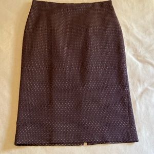 Ann Taylor Long Purple Pencil Skirt